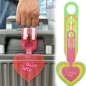 Pvc Fluorescent Love Tags Luggage Suitcase Tag Boarding Pass Checked Suitcase Anti-Loss Label