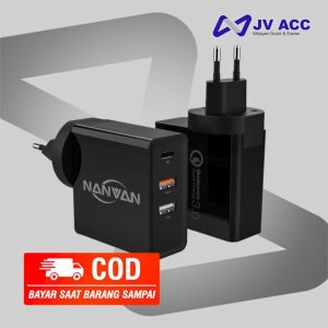 NVN-PTC06 NANVAN BATOK CHARGER FAST CHARGING 2USB + 1 USB C PD CHARGE