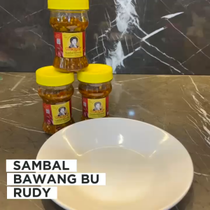 Sambal Bawang Bu Rudy Kemasan Botol 110gr – Pedas Gurih Oleh-Oleh Legendaris Asli Surabaya