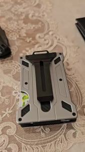 Ví Kim Loại Nhôm Mỏng Dành Cho Nam Với Kẹp Tiền 1 Ngăn Trong Suốt Đựng Thẻ Chống RFID Chứa Được Tối Đa 15 Thẻ Và Tiền Mặt