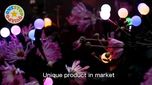 TCLS 6/10LED Solar Powered Swaying Ball Firefly-like Night Light Lamp for Garden and Home Decoration