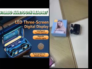 Led Display Waterproof Earbuds Headphone Wireless Bluetooth Earphones Auriculares F9 Audifonos with 1200Mah Power Headset