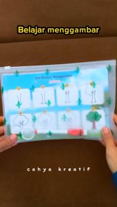Cahya Kreatif Belajar Menggambar Anak PAUD | WIPE AND CLEAN | Aktivitas Belajar Menggambar Edukasi anak