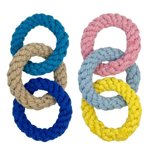 Teddy Bichon Pomeranian Dog Toys Chew Resistant Teeth Grinding Rope Knot Pet Plaything Small to Medium Size Canine Teeth Cleaning