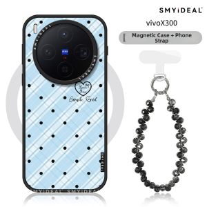 Smyideal | Magnetic Unique Phone Case for Vivo X300 Pro Yellow Grid Dots