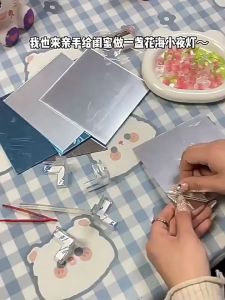 Tulips Mirror Lamp Tulip Night Light Bedroom Decor LED Atmosphere Lamp DIY Gifts for Birthday 小夜灯