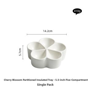 YOGEHOME | High-end Ceramic Insulated Platter Set Dining Ware