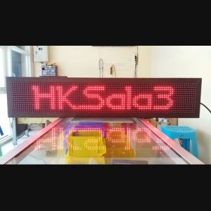 Running Text Merah 20x100Cm Wifi Outdoor