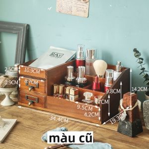  YYBAIO | Tổng Hợp Mỹ Phẩm Gỗ Sáng Tạo Kiểu Hộp Đựng Rétro