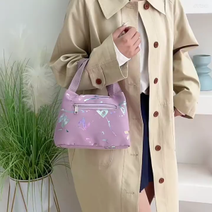 Womens Graffiti Handbag Large Capacity Casual Versatile Fashion Cosmetic Bag