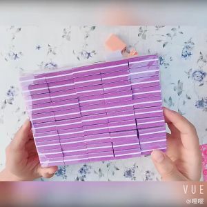 50 PCS Kikir Buffer Sponge Mini Nail Polish Sanding Buffer Strips Nail Double-sided Mini Nail File Blocks