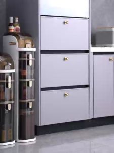 Trove Bathroom Storage Cabinet For Toilet Plastic Drawer Box Easy Assemble Storage Rank  Cabinet