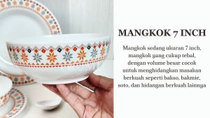 PRUMU Mangkok Melamin 7 inch - Mangkok Mie - Mangkok Bakso - Mangkok Sayur - Mangkok Saji - W607KB