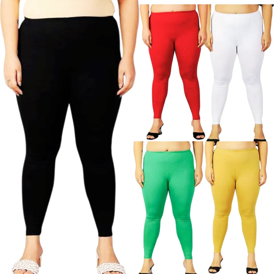 Plus size women full length leggings high waist plain color with pocket xl  ( M L XL 2XL 3XL 4XL 5XL 6XL 7XL 8XL 7XL 9XL 10XL)