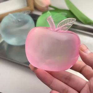 UNRAION Squishy Apple Coconut Oil Filled Stress Relief Toy Slow Rebound Vaseline Venting Ball