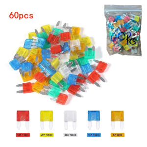 120pcs/60pcs Small Car Fuse Combo Kit 6 Values/10Values 5A-35A Automotive Circuit Breaker Set for Marine RV Boat Truck