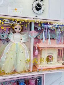 New Lingxuer Princess Hanfu Doll Girls Festival Gift Long Skirt Butterfly Knot Doll Toy Traditional Chinese Costume Playset