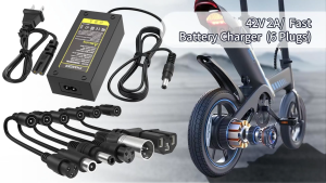 ที่ชาร์จแบตเตอรี่ 42V 2A Charger 7 Plugs Replacement for 36V Lithium Battery Power Adapter Supply Cord อะแดปเตอร์ไฟฟ้า