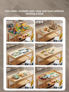 FUZAO | Large Particle Educational Multi-Function Wooden Building Table