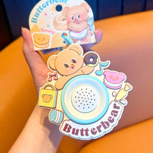 Authentic Butter Bear Keychain Acrylic Angel Archery Exquisite Bag Ornaments Female Car Key Chain Pendant