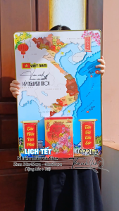 Lịch bản đồ việt nam Lịch Tết bản đồ 34 tỉnh bản đồ Việt Nam Lịch Tết 2026 Đốc Lịch Tết Lịch bloc 1072LT