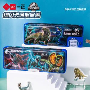 Hộp Đựng Bút Chì Hai Lớp Lớn Hình Khủng Long Cho Bé Trai Hộp Đựng Đồ Dùng Học Tập Bằng Nhựa Hộp Đựng Bút Chì Hoạt Hình