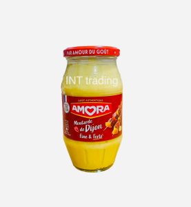 AMORA Dijon Mustard 430g อโมรา ดิจองมัสตาร์ด ขนาด 430กรัม ประกอบด้วยน้ำมันแดง Dijon