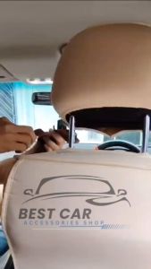 Car Seat Headrest Double Hook Leather Multifunction Storage Organizer Hanger Universal Seat Back Hooks For Handbag