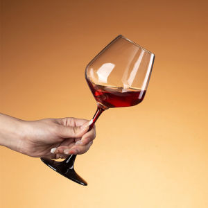 Bow-tie Burgundy Red Wine Glass Sweet Dessert Shop High-stemmed Cup