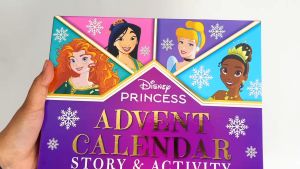 Disney Princess Advent Calendar With 24 Story & Activity Books Gift Set For Kids