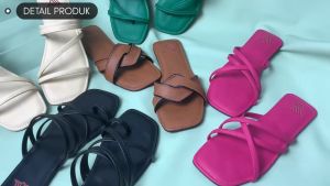 SV7N NEW Sandal Teplek Wanita Untuk Anak Size 26 Sampai 35 Dewasa 36 Sampai 43 Empuk B-01
