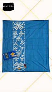 Sarung Pria Wadimor Motif Bali Hitam Kembang Seragam