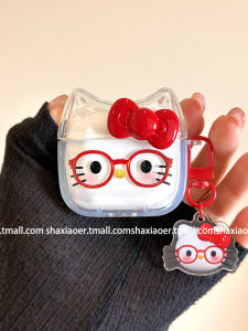 Cute HelloKitty Cat with Pendant Protective Case for Airpods pro 2 New 4th Gen Airpods 3 Earphone Case II Apple Airpods pro 3 Fun