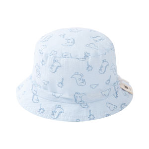 Baby Boy Spring Summer Fishing Cap 0-3 Months Sun Protection Short Brim round Top Cotton Casual Style Chinese Brand Hat