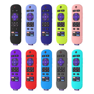 Washable Protective Sleeves with Lanyard Remote Control Protective Cover Anti Fall Replacement for Roku Voice Remote Pro/RC-MC1 for Roku Ultra 2022 TV