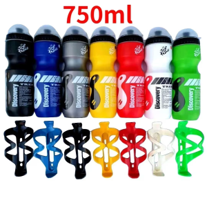 750ml Bicycle Waterbottle Mountain Road Bike Water Bottle Outdoor Cycling Kettle Portable with Bottle Holder Bike Accessory