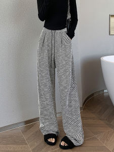 High Waist Wide Leg Pants Womens Autumn plus Size Sweet Cool Casual Trousers Draping Pants Loose Straight Cut Commute Style