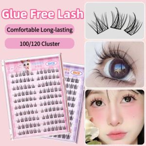 Glue-Free Lash Clusters Eyelashes Press-on False Eyelashes Lashes Extension No Glue Needed Natural Self Adhesive Eyeashes 10-12mm