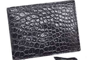 [FREESHIPMAX] Ví da nam da cá sấu vân bụng cao cấp nhiều màu bóp da nam da cá sấu thật Songhan Leather BH 12 THÁNG Songhan Leather