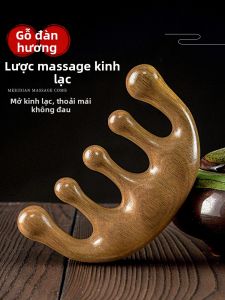 Bàn Chải Gỗ Đàn Hương Massage Cho Đầu Và Mặt Dành Cho Nữ Bàn Chải Cầm Tay Dùng Tại Nhà Dụng Cụ Vệ Sinh Cá Nhân