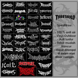 Sticker metal [ isi 50 LEMBAR ] Hammersonic serries / STICKER METAL PACK
