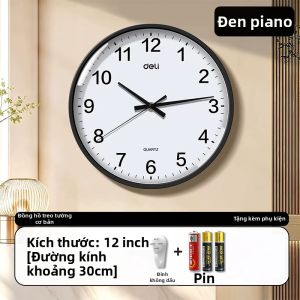 deli | Đồng Hồ Đèn LED Sáng Êm cho Phòng Khách Phòng Ngủ Văn Phòng