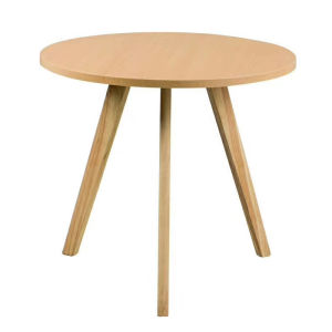 European Style round Wooden Coffee Table Simple Modern Living Room Bedroom Balcony Side Table American Retro Solid Wood Show Table