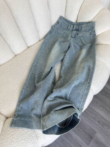 Slimming High Waist Wide Leg Jeans Womens Summer Thin Casual Washed Outwear Straight Leg Pants Small Stature Friendly