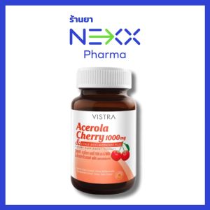 VISTRA Acerola Cherry 1000 mg & Citrus Bioflavonoids Plus วิสทร้า อะเซโรลาเชอรี่ 1000 มก. & ซิตรัส ไบโอฟลาโวนอยด์ พลัส 100 ริ่มติดต่อมุม