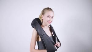 Máy Mát Xa Cổ Và Vai Shiatsu Hình Chữ U Điện Nhào Nặn Sâu Có Chức Năng Sưởi Ấm Gối Massage Toàn Thân Cho Cổ Eo Chân - Dụng Cụ Thư Giãn Sạc Điện