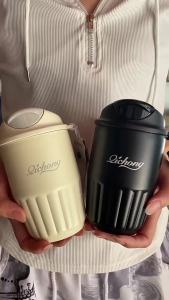 314410 ML Ceramic Liner Thermos Coffee Cup Travel Coffee Mug Vacuum Insulated Thermos For Coffee Thermal Cup Tumbler Christmas Gift