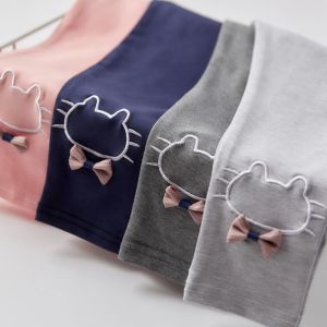 Kids High Quality Cotton Leggings Cute Cat Leggings Embroidery Trousers Design for Girls 2-8 Years Old