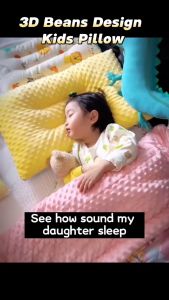 Health Cervical 3D Bean fleece Kids Pillow Cotton Bantal kanak kanak baby pillow