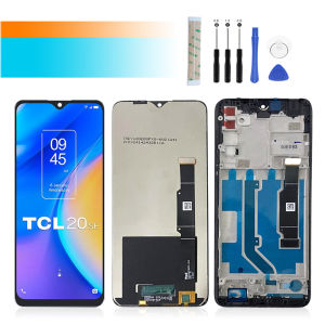 6.82 For TCL 20 SE LCD T671H T671F T671O T671E Display with frame Touch Screen Digitizer Assembly Replacement Repair Parts